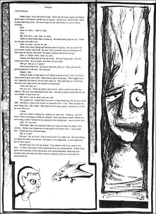 Dialogue and Flaming Man