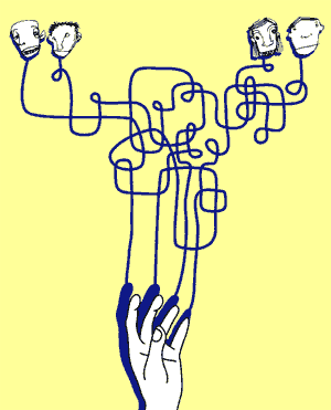 Hand, Wires, Heads