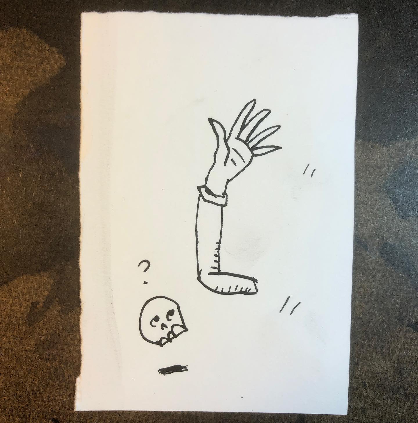 Ink Drawing - "Errant Limb"