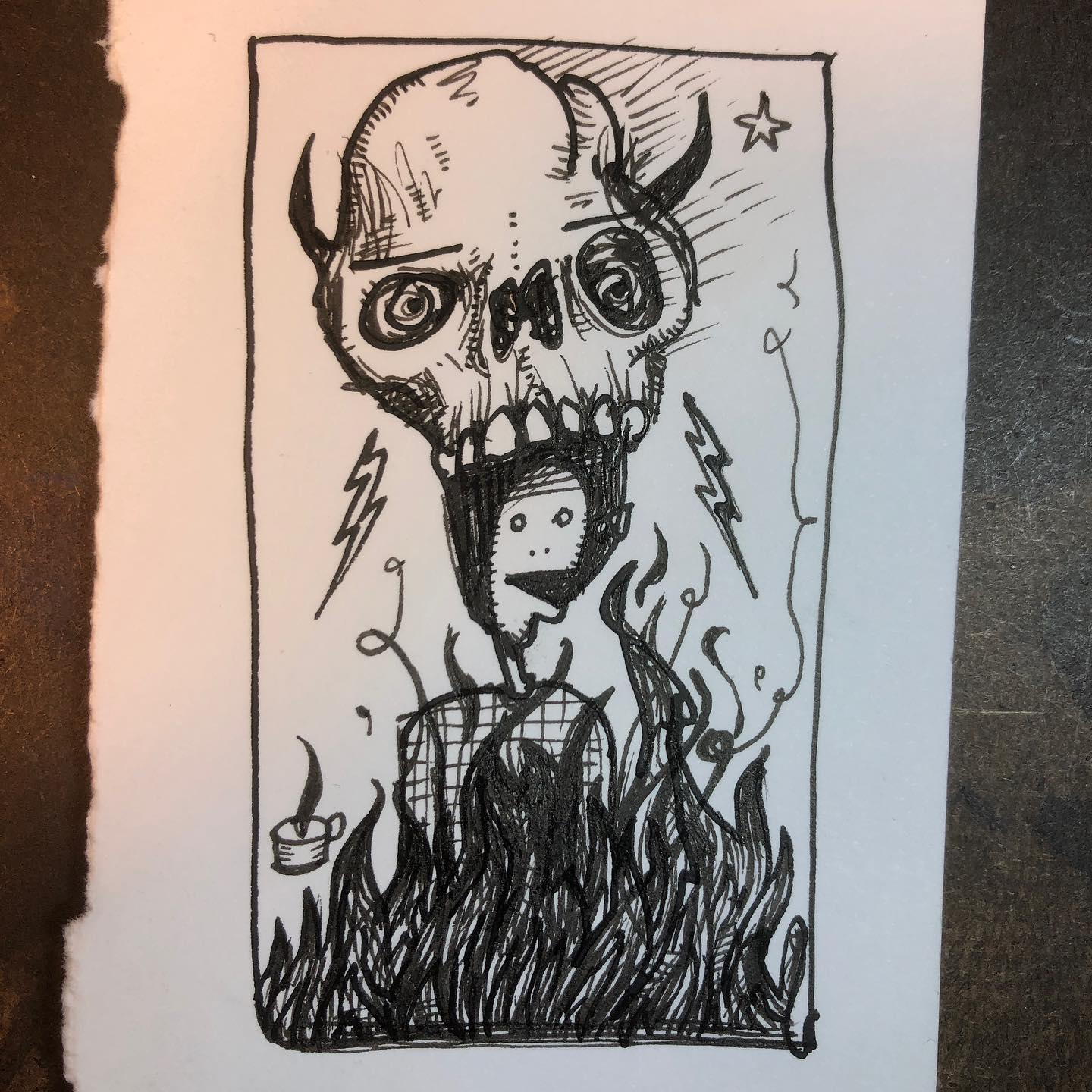 Ink Drawing - This is Fine