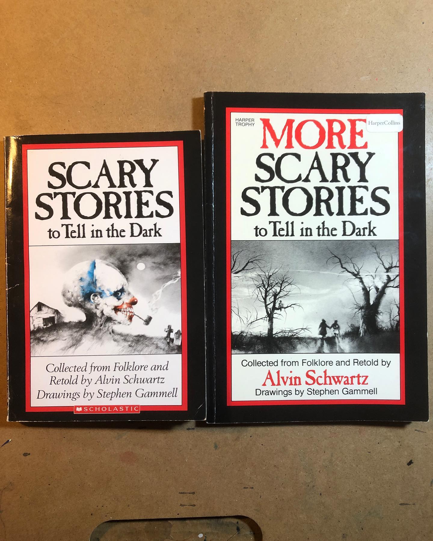 Scary Stories to Tell in the Dark books - artwork by Stephen Gammell